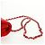 Borsa a tracolla CHANEL Matelasse 20 con catena in cotone rosso e CC argento Auth 167964SAV - vista 10