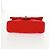 Borsa a tracolla CHANEL Matelasse 20 con catena in cotone rosso e CC argento Auth 167964SAV - vista 11