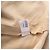 Roberto Cavalli Bluse aus beigem Wildleder mit Spitzenbesatz und Bindevorderseite - Ansicht 7