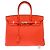 Hermès Borsa HERMES Birkin 35 in Pelle Arancione - 103819 - vista 3