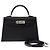 Hermès Borsa HERMES Kelly Mini in Pelle Nera - 103815 Nero - vista 3