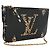 Bolsa Tiracolo Louis Vuitton Monogram Giant Jungle Double Zip Pochette Preta Preto - vista 3