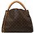 Borsa Hobo Louis Vuitton Monogram Artsy MM Marrone