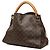 Borsa Hobo Louis Vuitton Monogram Artsy MM Marrone - vista 2