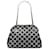 Chanel Just Mademoiselle Bowler Bag aus schwarzem Tweed und geknittertem Lackleder  - Ansicht 1