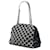 Chanel Just Mademoiselle Bowler Bag aus schwarzem Tweed und geknittertem Lackleder  - Ansicht 2