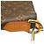 Borsa Satchel Louis Vuitton Monogram Melie Marrone - vista 11