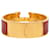 Gold Hermès Wide Enamel Clic Clac H Bracelet GM Golden  - view 3