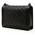 Borsa a tracolla Chanel Boy Flap Large in pelle d'agnello matelassé nera Nero - vista 2