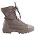 Botas de cano curto Hermès Fresh em nylon e couro, Greige, Tamanho EU 38 Cinza