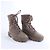 Botas de cano curto Hermès Fresh em nylon e couro, Greige, Tamanho EU 38 Cinza - vista 2