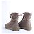 Botas de cano curto Hermès Fresh em nylon e couro, Greige, Tamanho EU 38 Cinza - vista 8