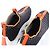 Hermès Eclair Stoff-Sneaker in Schwarz x Orange 221892Z, Größe EU 43 - Ansicht 13