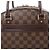 Borsa Louis Vuitton Nolita Damier Ebene in marrone N41455 Rosso - vista 7