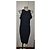 Red Valentino Schwarzes Kleid mit Rüschen Blau - Ansicht 2