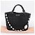 Borsa Shopper Miu Miu Matelassé in Pelle Large Nero - vista 7