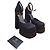 Décolleté platform Versace Medusa Nero