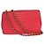Chanel Surpique Chevron CC Flap Quilted Lambskin Medium Rosso - vista 2