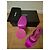 Autre Marque Pink satin and rhinestone stiletto sandals - view 3