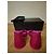 Autre Marque Pink satin and rhinestone stiletto sandals - view 4