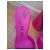 Autre Marque Pink satin and rhinestone stiletto sandals - view 6