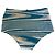 Bikini slip a vita alta a righe blu e bianche da donna Missoni