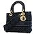 Borsa Christian Dior Cannage Lady D-Light Blu navy