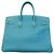 Hermès Hermes Birkin 35 Togo Handtasche in Blue Jean Blau - Ansicht 14