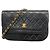 Timeless Borsa a tracolla Chanel Matelassé con catena Nero