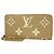 Louis Vuitton Monogram Empreinte Bicolor Zippy Wallet Beige
