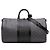 Borsa da viaggio Louis Vuitton Monogram Eclipse Reverse Keepall Bandouliere 50 Grigia Grigio