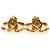 Gabrielle Chanel Vintage CC Ohrringe vergoldet - Ansicht 2