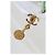Gabrielle Chanel Gold-Plated Vintage Strass CC Medallion Ohrringe - Ansicht 4