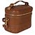 Christian Dior Vanity Small DiorTravel in pelle d'agnello Cannage marrone - vista 4