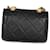 Gabrielle Borsa Extra Mini Flap in pelle d'agnello lucida matelassé nera Chanel Nero  - vista 2