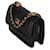 Gabrielle Borsa Extra Mini Flap in pelle d'agnello lucida matelassé nera Chanel Nero  - vista 3