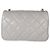 Gabrielle Chanel Mini Flap Bag aus grauem gestepptem Lammleder Braun - Ansicht 2