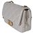 Gabrielle Chanel Mini Flap Bag aus grauem gestepptem Lammleder Braun - Ansicht 3