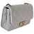 Gabrielle Chanel Mini Flap Bag aus grauem gestepptem Lammleder Braun - Ansicht 4