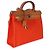 Hermès Orange Poppy Toile Vache Hunter Herbag Zip 31 PM PHW Arancione - vista 4
