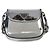 Mini borsa a patta Cleo Prada in argento spazzolato