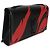 Borsa a catena Kate Medium Saint Laurent Black Red Flame Grain De Poudre Nero - vista 4