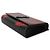 Borsa a catena Kate Medium Saint Laurent Black Red Flame Grain De Poudre Nero - vista 6