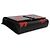 Borsa a catena Kate Medium Saint Laurent Black Red Flame Grain De Poudre Nero - vista 7