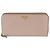Prada Vitello Move Zip Around Geldbörse Hellrosa Pink