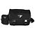 Bolsa Messenger Prada em Tessuto Saffiano preta com fivela dupla Preto