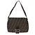 Borsa Mama Baguette Fendi in tela Zucca marrone