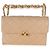 Gabrielle Chanel Small Flap Bag aus gestepptem Lammleder in Beige mit oberem Griff und Kette - Ansicht 6