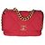 Bolsa de aba Chanel 19 Large em boucle acolchoado rosa Chanel