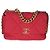 Bolsa de aba Chanel 19 Large em boucle acolchoado rosa Chanel - vista 8